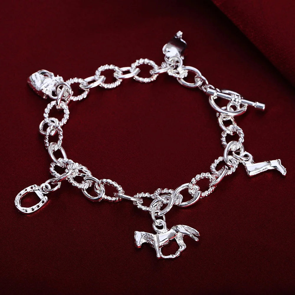 925 Sterling Silver Twisted Rope Bracelet for Men &amp; Women - Oria Jewel