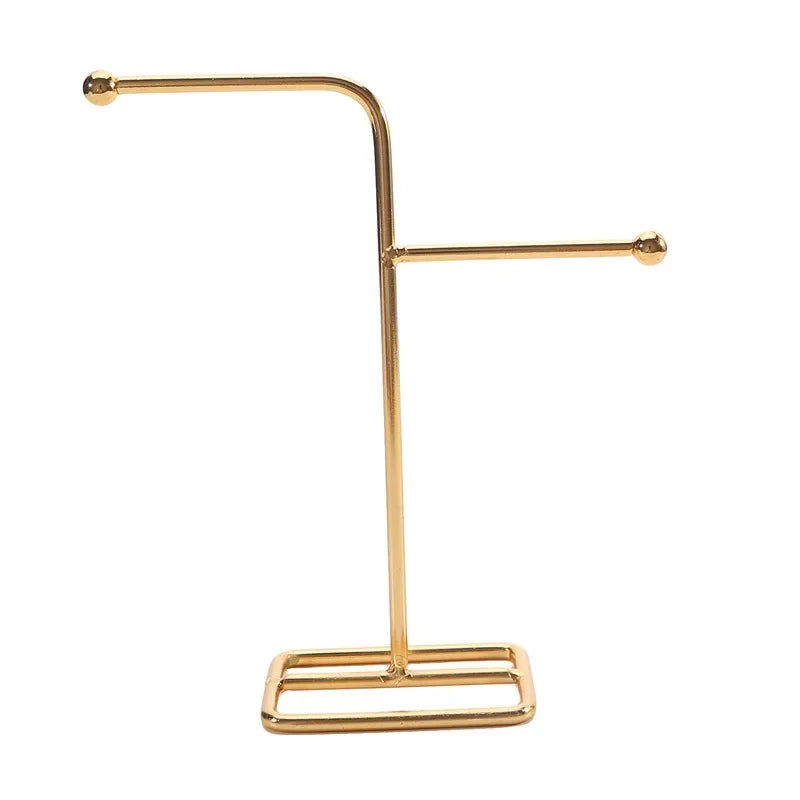 Metal Earring Display Stand For Necklace Handbag Multiple Shapes Jewelry Key Chain Holder - Oria Jewel
