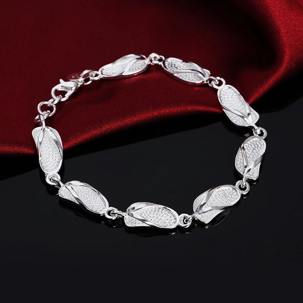 925 Sterling Silver Twisted Rope Bracelet for Men & Women - Oria Jewel