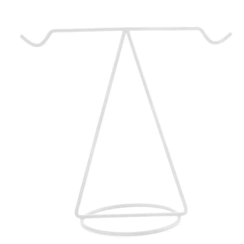 Metal Earring Display Stand For Necklace Handbag Multiple Shapes Jewelry Key Chain Holder - Oria Jewel