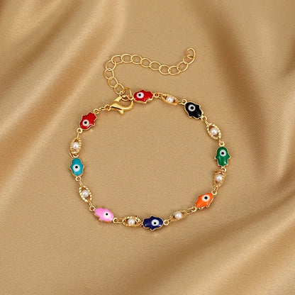 Colorful Heart Charm Bracelet - Oria Jewel