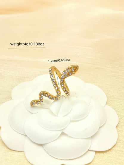 1 Piece Of Fashionable Classic Micro-Set Zircon Snake-Shaped Wrapped Women&