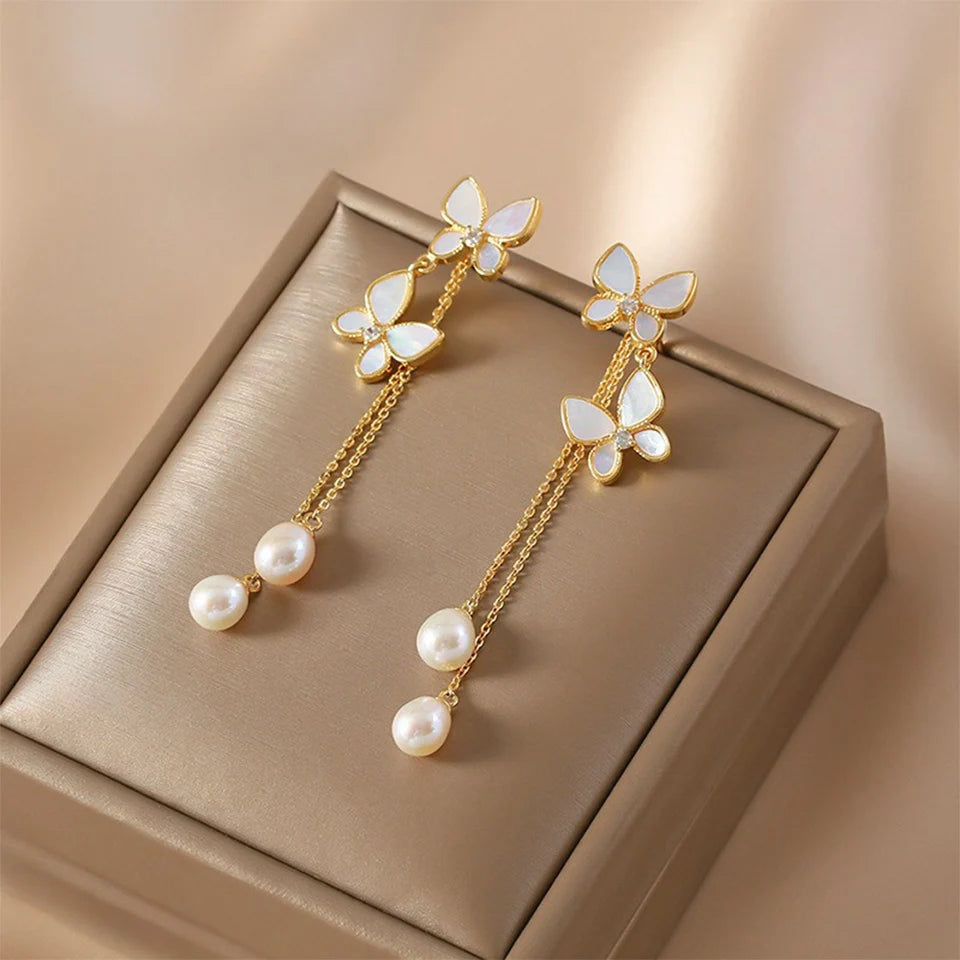 ZAKOL Crystal Flower Earrings - Oria Jewel