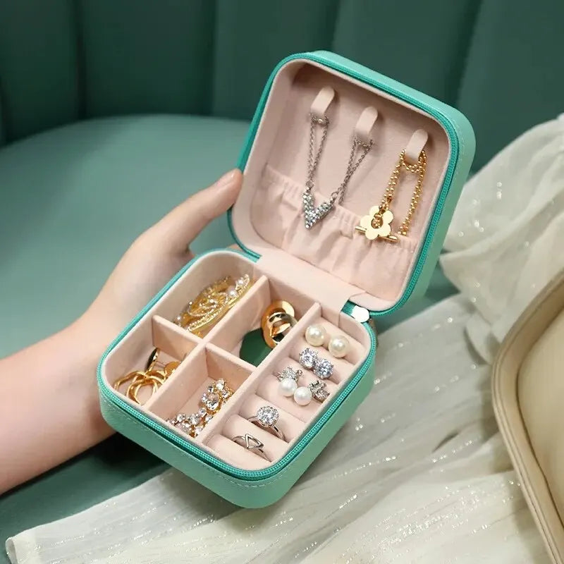 Portable Mini Jewelry Storage Box – Travel Organizer Case - Oria Jewel