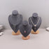 Velvet Portrait Necklace Display Pendant Organizer Jewelry Display Stand Jewelry Mannequin Bust Necklace Pendant Window Display - Oria Jewel