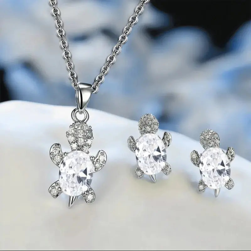 Turtle Diamond Jewelry Set - Oria Jewel