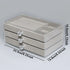1 High-Capacity 3-Layer Flannel Jewelry Box Drawer – Storage for Earrings, Necklaces & Rings - Oria Jewel