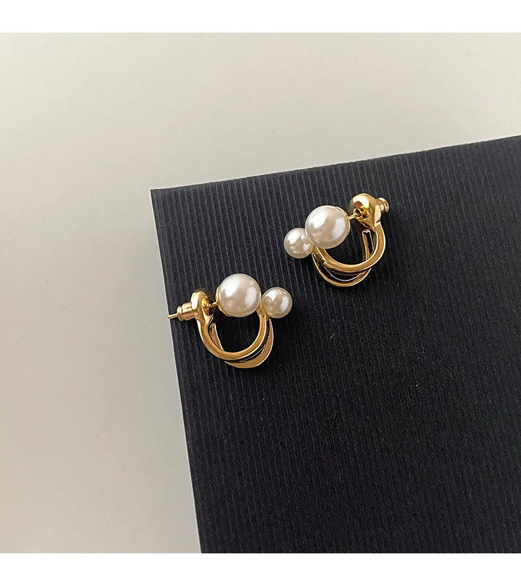 Fashion Classic Pearl Earrings for Women Senior Temperament Girls Retro Style Ear Rings Girlfriend Gifts Banquet Souvenirs - Oria Jewel