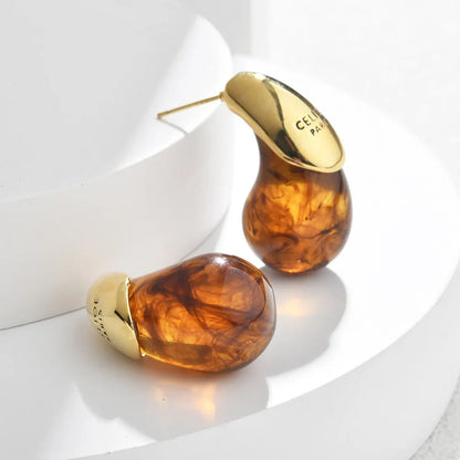 Water Drop Resin Earrings - Oria Jewel