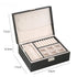 Double-layer Wooden Jewlery Box Ring Box Jewelry Boxes and Packaging with PU Leather Jewelry Storage Organizer and Makeup Case - Oria Jewel