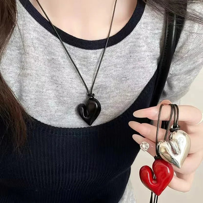 Gothic Heart Pendant Necklace - Oria Jewel