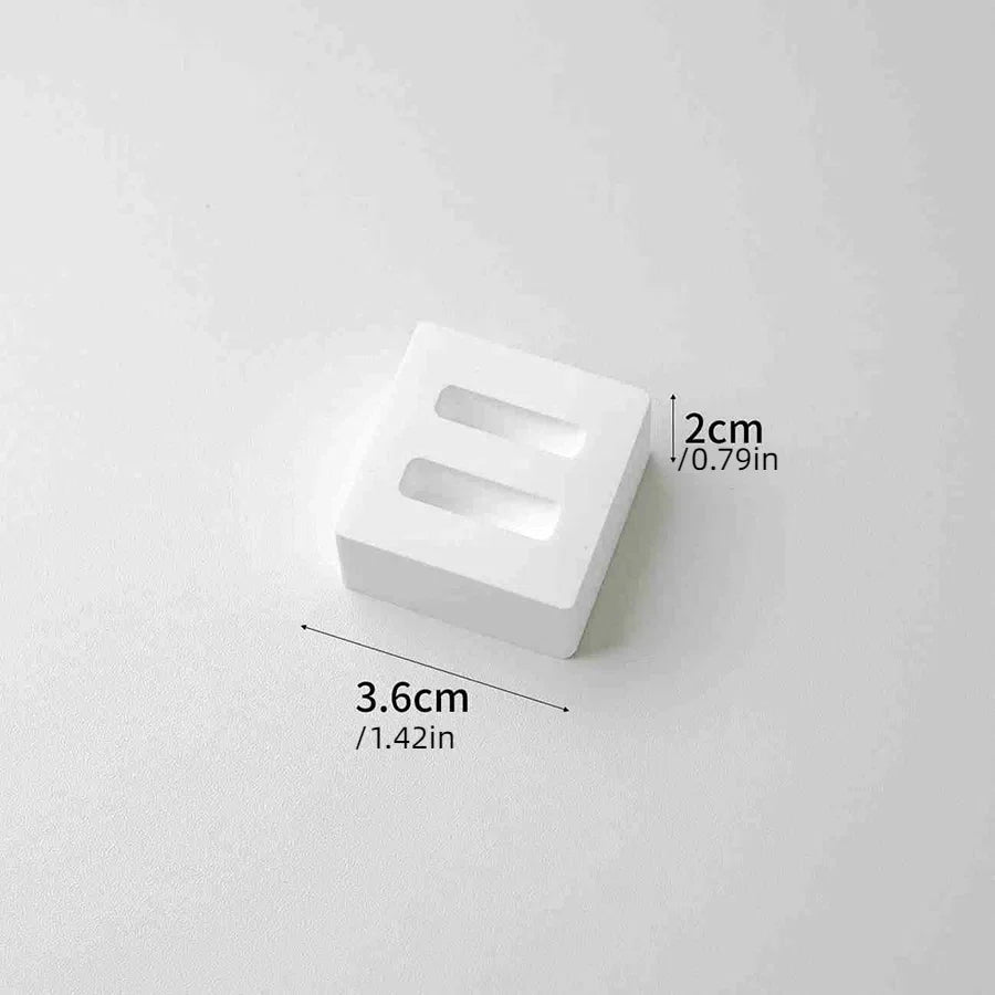 Gypsum white ring display stand holder ,Jewelry organizer props . couple ring display holders case , creative earrings box - Oria Jewel
