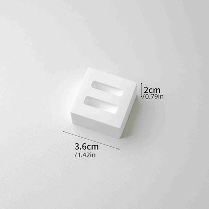 Gypsum white ring display stand holder ,Jewelry organizer props . couple ring display holders case , creative earrings box - Oria Jewel