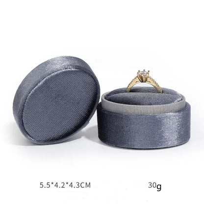 Corduroy Ring box 5x5x4cm Small Size Four Color Spot Hexagon Flannelette Ring Jewelry Box For Wedding &amp;Engagement - Oria Jewel