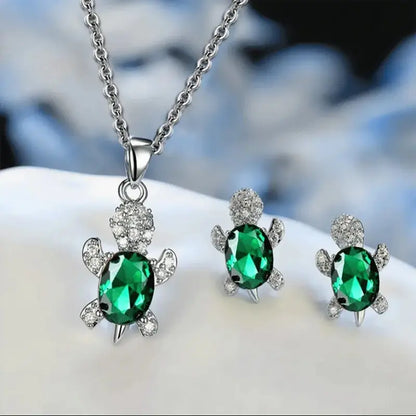Turtle Diamond Jewelry Set - Oria Jewel