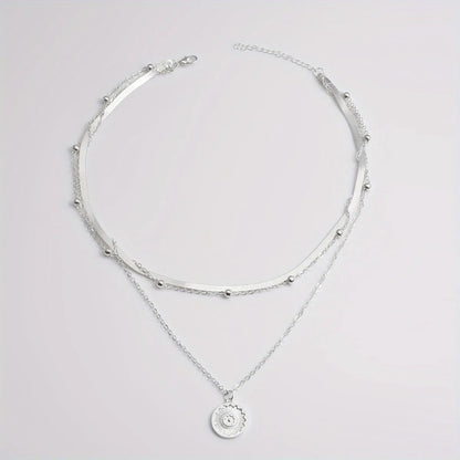 Multi-Layer Round Chain Necklace - Oria Jewel