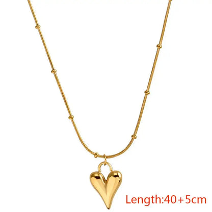 Classic Heart Pendant Necklace - Oria Jewel