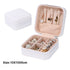 1pc Portable Jewelry Storage Box Home Travel Earrings Necklace Ring Jewelry Box Mini Layered Jewelry Display Case - Oria Jewel