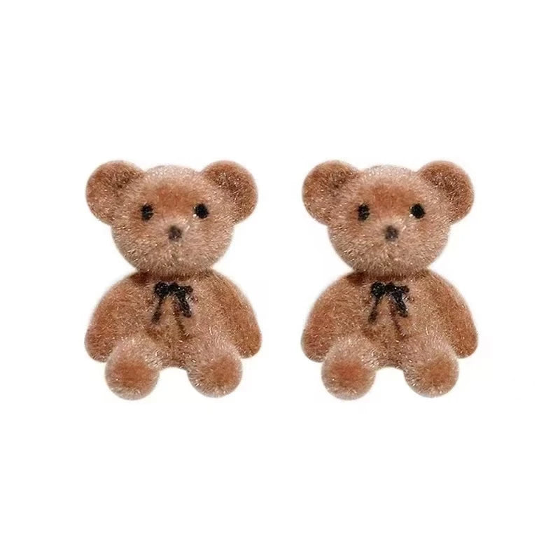 Plush Animal Stud Earrings - Oria Jewel