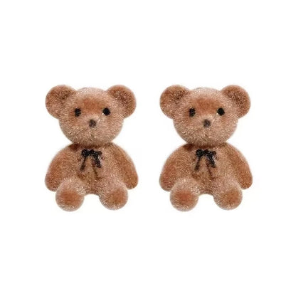 Plush Animal Stud Earrings - Oria Jewel