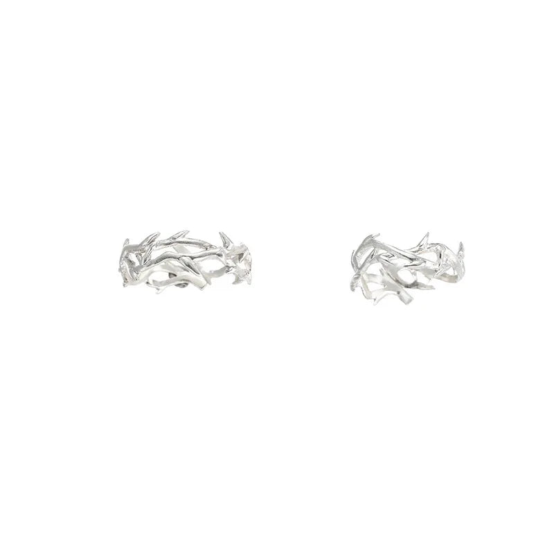 Retro Thorn Silver Ring - Oria Jewel