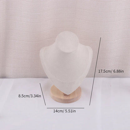 Velvet Portrait Necklace Display Pendant Organizer Jewelry Display Stand Jewelry Mannequin Bust Necklace Pendant Window Display - Oria Jewel