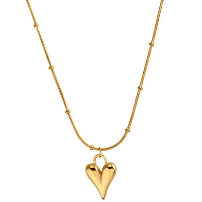 Classic Heart Pendant Necklace - Oria Jewel