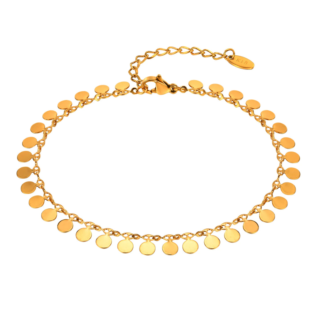 Coin Charm Gold Anklet - Oria Jewel