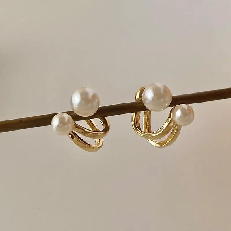 Fashion Classic Pearl Earrings for Women Senior Temperament Girls Retro Style Ear Rings Girlfriend Gifts Banquet Souvenirs - Oria Jewel