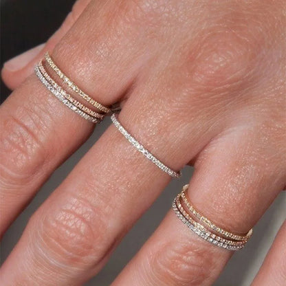 Micro Pave Zircon Ring - Oria Jewel