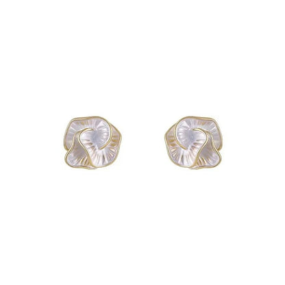 Camellia Flower Studs - Oria Jewel