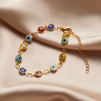 Evil Eye Charm Bracelet - Oria Jewel