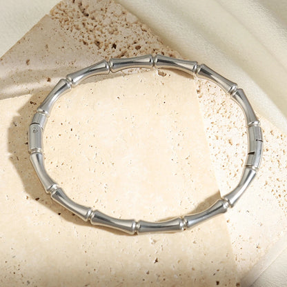 Bamboo Style Couple Bracelet - Oria Jewel