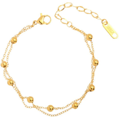 Golden Layers Anklet - Oria Jewel