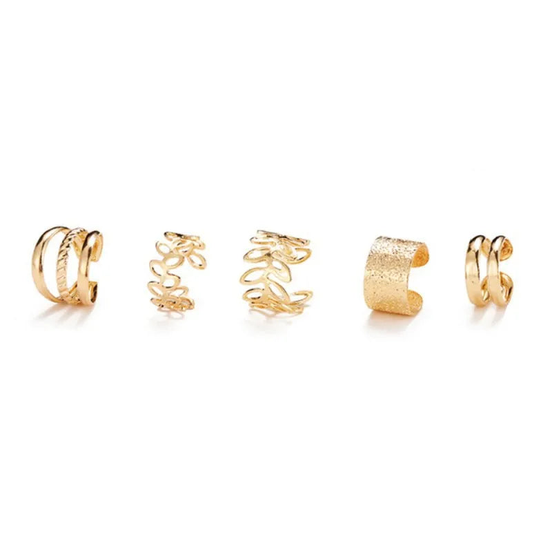 5Pcs/set Ear Clip Set for WOMEN&