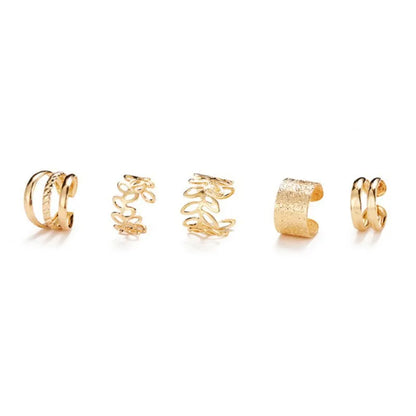5Pcs/set Ear Clip Set for WOMEN&