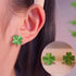 Clover Cat Eye Earrings - Oria Jewel