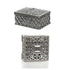 2 PCs Mini Treasure Storage Jewelry Box Silver-color Hollow Flower Pattern Jewelry Case Boxes for Necklace Earring Ring - Oria Jewel