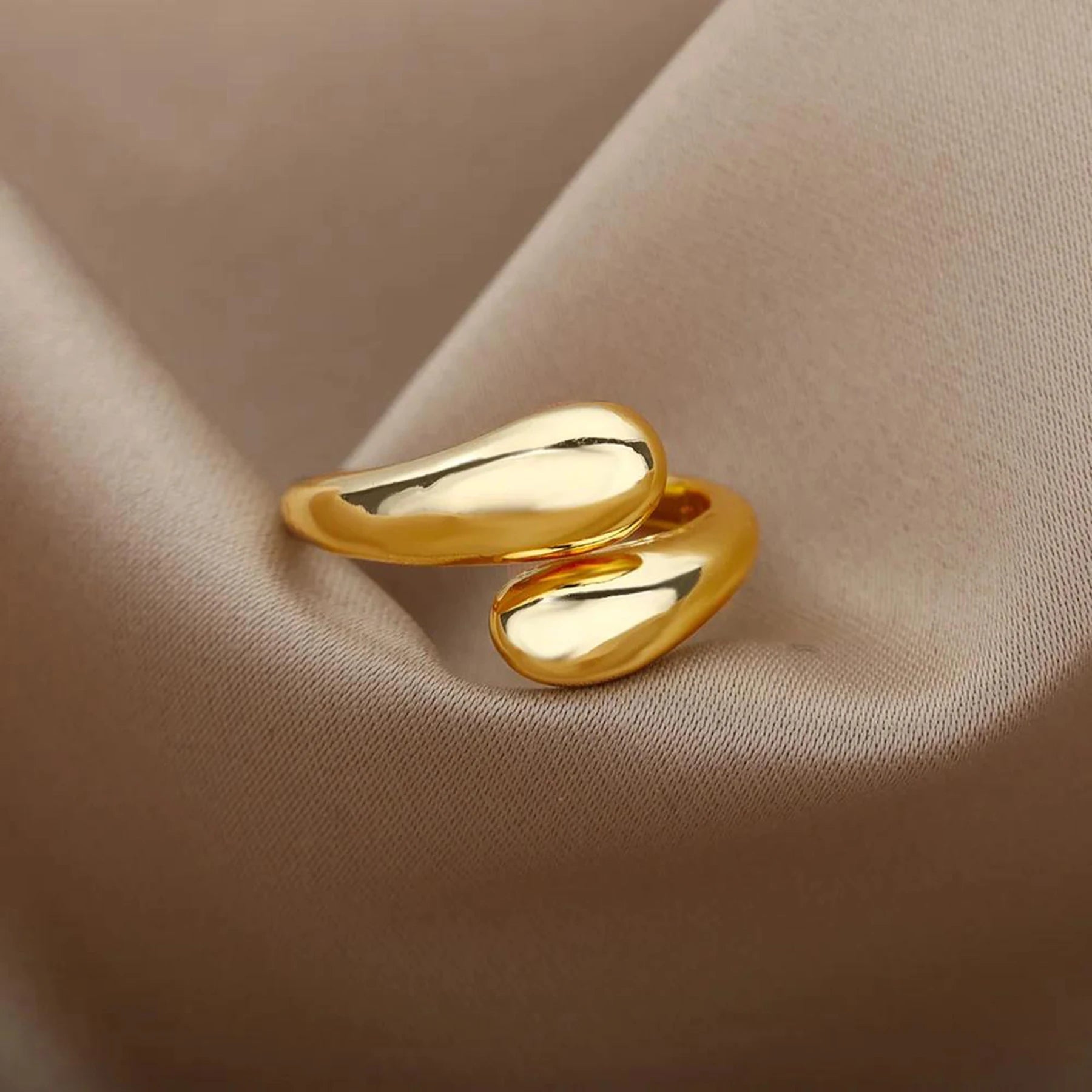 Trend Stainless Steel Rings For Women Simple Charming High Quality Gold Color Ring Wedding Party Jewelry Gift Free Shipping Item - Oria Jewel