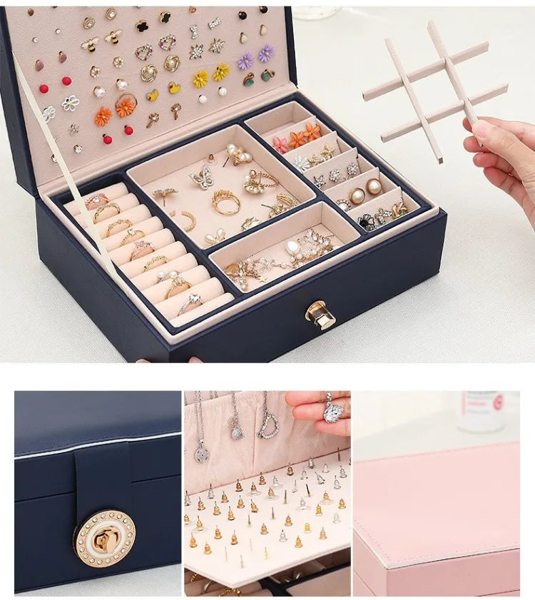 Jewelry Boxes Organizer Stud Earring Organizer For Women Girl Mens Necklace Holder Organizer Bracelet Storage Case A Easy To Use - Oria Jewel