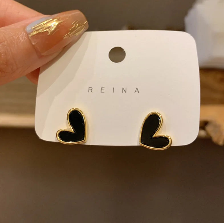 IFYOUOO Vintage Small Heart Earrings for Women Fashion Jewelry Gift Delicate Girly sweet Earrings Girls - Oria Jewel