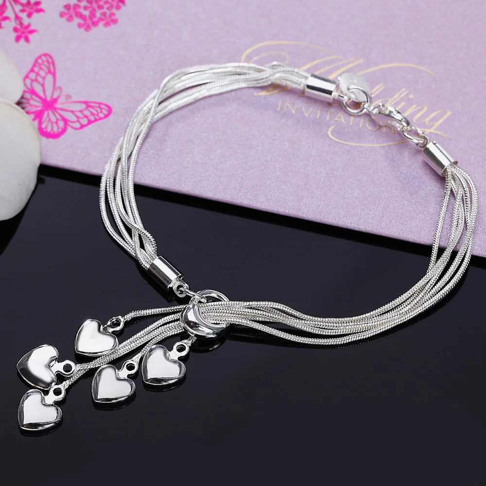 925 Sterling Silver Twisted Rope Bracelet for Men & Women - Oria Jewel