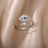 Gold Silver Color Evil Eye Open Rings For Women Crystal Eye Adjustable Finger Ring Female Fashion Party Jewelry Accessories - Oria Jewel