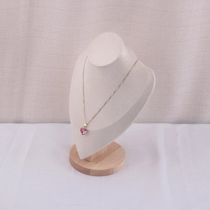 Velvet Portrait Necklace Display Pendant Organizer Jewelry Display Stand Jewelry Mannequin Bust Necklace Pendant Window Display - Oria Jewel
