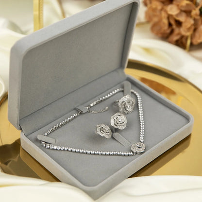 1PC (Retro Simple Rings, Necklaces, Bracelets, Jewelry, Gold, Jade, Jewelry Sets, High-grade Flannel Storage Sets, Jewelry Displ - Oria Jewel