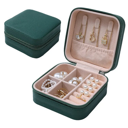 Simple Jewelry Box Wholesale Travel Portable Ring Necklace Earrings Studs Earrings Storage Box Jewelry Organizer - Oria Jewel