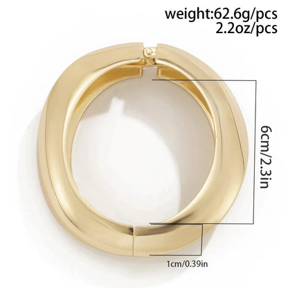 Gold Punk Cuff Bracelet - Oria Jewel