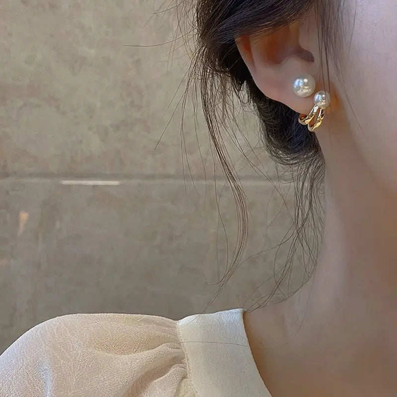 Fashion Classic Pearl Earrings for Women Senior Temperament Girls Retro Style Ear Rings Girlfriend Gifts Banquet Souvenirs - Oria Jewel