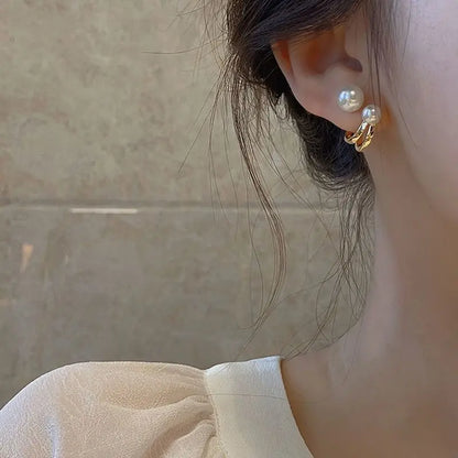 Fashion Classic Pearl Earrings for Women Senior Temperament Girls Retro Style Ear Rings Girlfriend Gifts Banquet Souvenirs - Oria Jewel