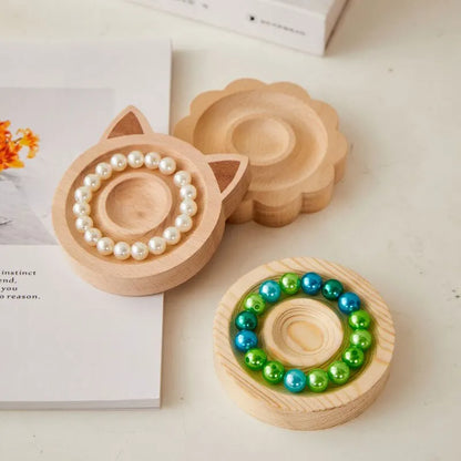 1pc DIY Wooden Beading Design Board Suitable For Jewelry Making Bracelets Necklaces Crafts Tray Practical Display - Oria Jewel